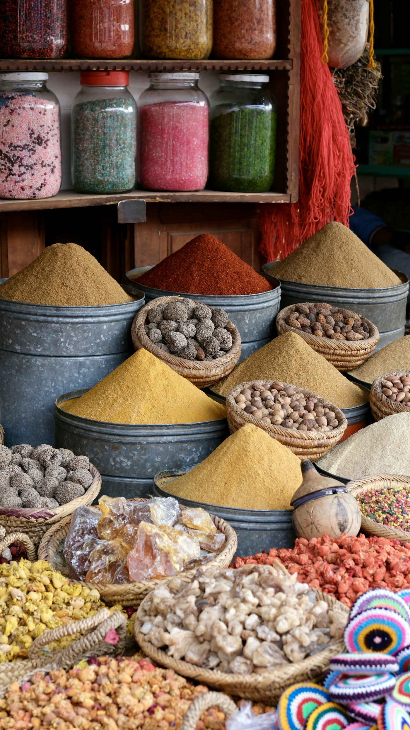 Indian spices at a market